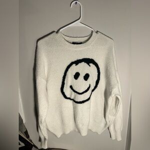 Forever 21 Happy Face Graphic Sweater